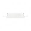 Portafaretto quadrato in gesso da incasso a scomparsa controsoffitto per faretti led GU10