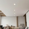 Portafaretto quadrato in gesso da incasso a scomparsa controsoffitto per faretti led GU10