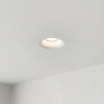 Portafaretto quadrato in gesso con foro conico da incasso a scomparsa controsoffitto per faretti led GU10
