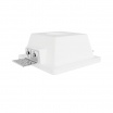 Portafaretto in gesso quadrato con vetro da incasso a scomparsa controsoffitto per faretti led GU10