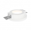 Portafaretto quadrato in gesso a scomparsa da incasso controsoffitti lampade led