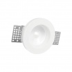 Portafaretto quadrato in gesso a scomparsa da incasso controsoffitti lampade led