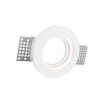 Portafaretto quadrato in gesso a scomparsa da incasso controsoffitti lampade led