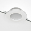 Portafaretto rotondo in gesso con vetro da incasso a scomparsa controsoffitto per faretti led GU10