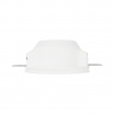 Portafaretto rotondo in gesso con vetro da incasso a scomparsa controsoffitto per faretti led GU10