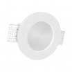 Portafaretto rotondo in gesso con vetro da incasso a scomparsa controsoffitto per faretti led GU10