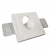 Portafaretto in gesso verniciabile da incasso cartongesso per lampadine GU10 MR16 luce inclinata scale corridoi parete