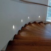 Portafaretto in gesso verniciabile da incasso cartongesso per lampadine GU10 MR16 luce inclinata scale corridoi parete