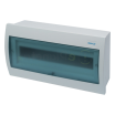 Quadro elettrico centralino 18 moduli DIN box superfice scatola da parete IP40 per interruttori bianco