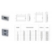 Quadro elettrico da parete centralino 16 moduli DIN box scatola IP40 per interruttori magnetotermici differenziali