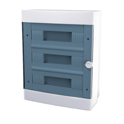 Quadro elettrico da parete centralino 36 moduli 3x12 DIN box scatola IP40 per interruttori magnetotermici differenziali