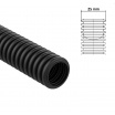 Tubo corrugato nero diametro da 16 20 25 32 mm pieghevole autoestinguente flessibile per impianti cavi elettrici