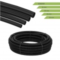Tubo corrugato nero diametro da 16 20 25 32 mm flessibile autoestinguente per impianti cavi elettrici