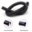 Tubo corrugato nero diametro da 16 20 25 32 mm pieghevole autoestinguente flessibile per impianti cavi elettrici