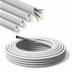 Guaina spiralata Ø 16 20 25 mm tubo flessibile grigio in PVC bobina 30 mt per impianti cavi elettrici