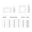 Quadro elettrico centralino 16 moduli 2x8 nero DIN box incasso scatola IP40 interruttori magnetotermici differenziali