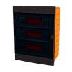 Quadro elettrico centralino 36 moduli 3x12 nero DIN box incasso scatola IP40 interruttori magnetotermici differenziali