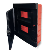 Quadro elettrico centralino 16 moduli 2x8 nero DIN box incasso scatola IP40 interruttori magnetotermici differenziali
