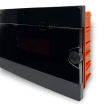 Quadro elettrico centralino 12 moduli nero DIN box incasso scatola IP40 interruttori magnetotermici differenziali