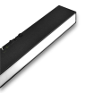 Faretto proiettore a barra lineare led 40W nero per binario trifase 3 in 1 luce calda naturale bianca copertura opaca