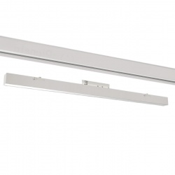 Faretto proiettore a barra lineare led 36W bianco per binario trifase 3 in 1 luce calda naturale bianca copertura opaca