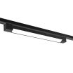 Faretto faro barra led 20W nero per binario monofase orientabile proiettore luce naturale bianca calda