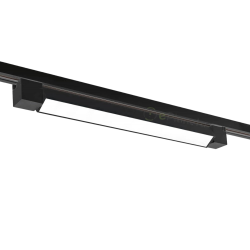 Faretto faro barra led 20W nero per binario monofase orientabile proiettore luce naturale bianca calda