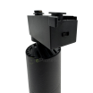 Faretto proiettore led 15W Nero orientabile per binario monofase direzionabile luce calda naturale bianca CCT