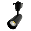 Faretto proiettore led 15W Nero orientabile per binario monofase direzionabile luce calda naturale bianca CCT