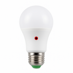 Lampadina LED 10W E27 con sensore crepuscolare A60 accensione automatica luce calda 3000K naturale 4000K bianca 6400K