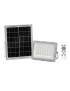 Faro solare led 100W per esterno con telecomando sensore crepuscolare dimmerabile impostazione timer IP65