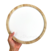 Plafoniera LED Tonda Ø 23 30 40 cm Legno Chiaro Abete Luce CCT Regolabile Calda Naturale Fredda Lampada da Soffitto