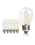 10 Lampadine LED filamento E27 2W luce calda 2700K per catene di luci lampadari stile vintage a basso consumo energetico