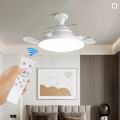 Ventilatore a lampadario led da soffitto attacco E27 con telecomando luce dimmerabile calda naturale bianca 3 velocità