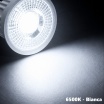 Faretto led 9W lampadina collegamento diretto 220V da incasso per portafaretti in gesso alluminio