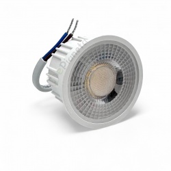 Faretto led 9W lampadina collegamento diretto 220V da incasso per portafaretti in gesso alluminio