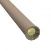 Lampada a sospensione LED cilindro sottile 50 cm sabbia tortora lampadario moderno per cucina comodino bagno camera da letto