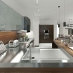 Faretto da soffitto GU10 a cilindro lampada bianco in alluminio plafoniera design moderno per cucina soggiorno