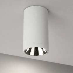 Faretto da soffitto GU10 a cilindro lampada bianco in alluminio plafoniera design moderno per cucina soggiorno