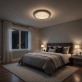 Plafoniera LED tonda a forma di Luna 37W lampadario da soffitto luce camera da letto soggiorno design moderno
