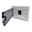 Quadro elettrico da parete centralino 2 6 moduli DIN box scatola IP40 per interruttori magnetotermici differenziali