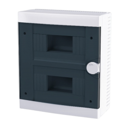 Quadro elettrico da parete centralino 16 moduli 2x8 DIN box scatola IP40 per interruttori magnetotermici differenziali