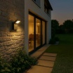 Applique led 10W per esterno lampada da parete rettangolare moderno grigio bianco luce segnapasso da giardino terrazzo balcone