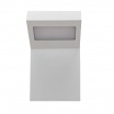 Applique led 10W per esterno lampada da parete rettangolare moderno grigio bianco luce segnapasso da giardino terrazzo balcone