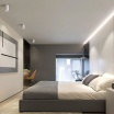Faretto da soffitto GU10 a cilindro lampada bianco nero in alluminio plafoniera design moderno per cucina soggiorno