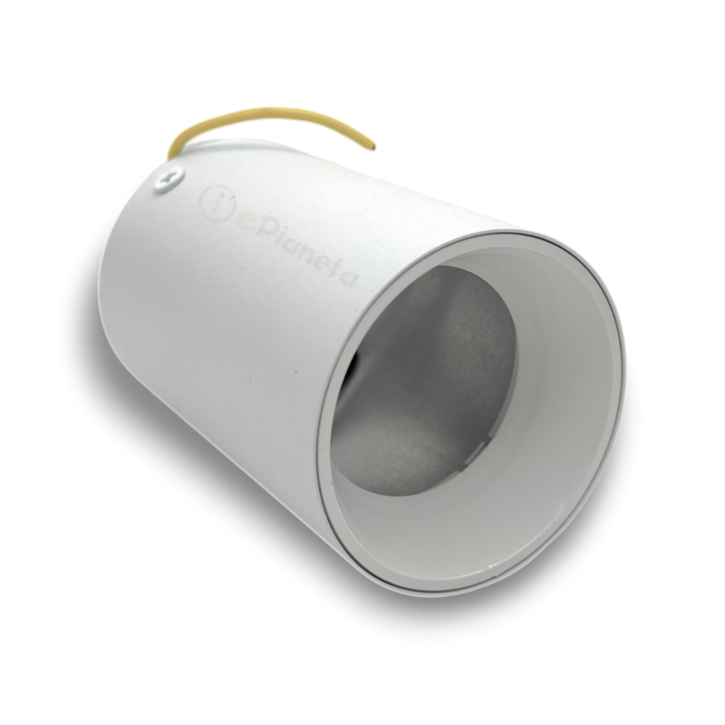 Faretto da soffitto GU10 a cilindro lampada bianco nero in alluminio plafoniera design moderno per cucina soggiorno