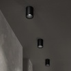 Faretto led da soffitto 8W a cilindro lampada bianco nero in alluminio plafoniera design moderno per cucina soggiorno