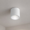 Faretto led da soffitto 8W a cilindro lampada bianco nero in alluminio plafoniera design moderno per cucina soggiorno