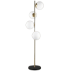Lampada da terra con 4 sfere oro argento nero in vetro bianco piantana design moderno per salotto camera