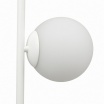 Lampada da terra con 4 sfere oro argento nero in vetro bianco piantana design moderno per salotto camera